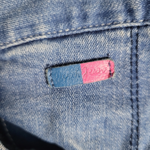 COPY RAW | denim sequin Donald Duck disney cropped cuffed jeans - Picture 5 of 11